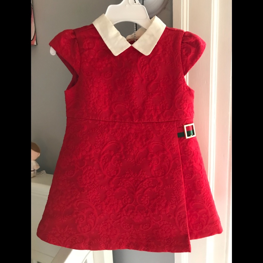 Toddler girl red dress sz 18-24 mos